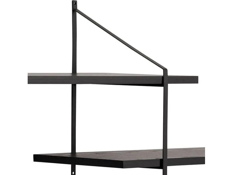 AC Design Wandregal Belfast 191 x 25,5 x 79 cm, Schwarz AC Design Wandregal Belfast 191 x 25,5 x 79 cm, Schwarz