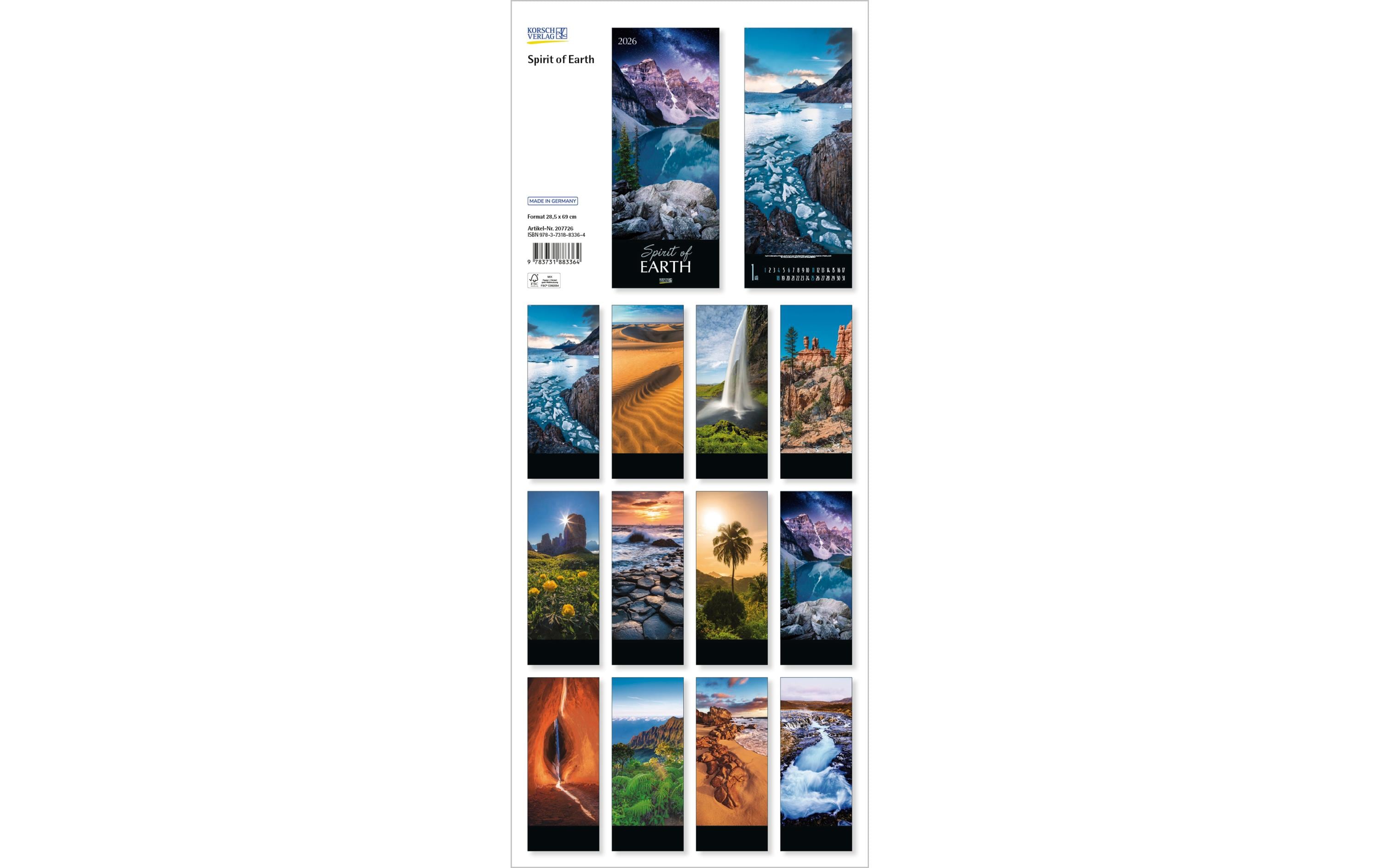 Korsch Verlag Bildkalender Spirit of Earth 2026 Korsch Verlag Bildkalender Spirit of Earth 2026