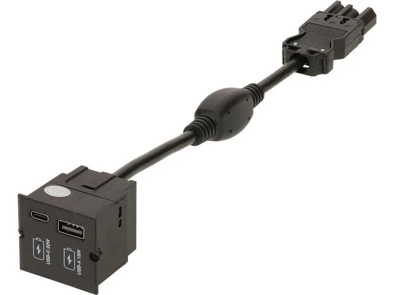 Bachmann Custom Modul Ladegerät USB-A 18W, USB-C 22W