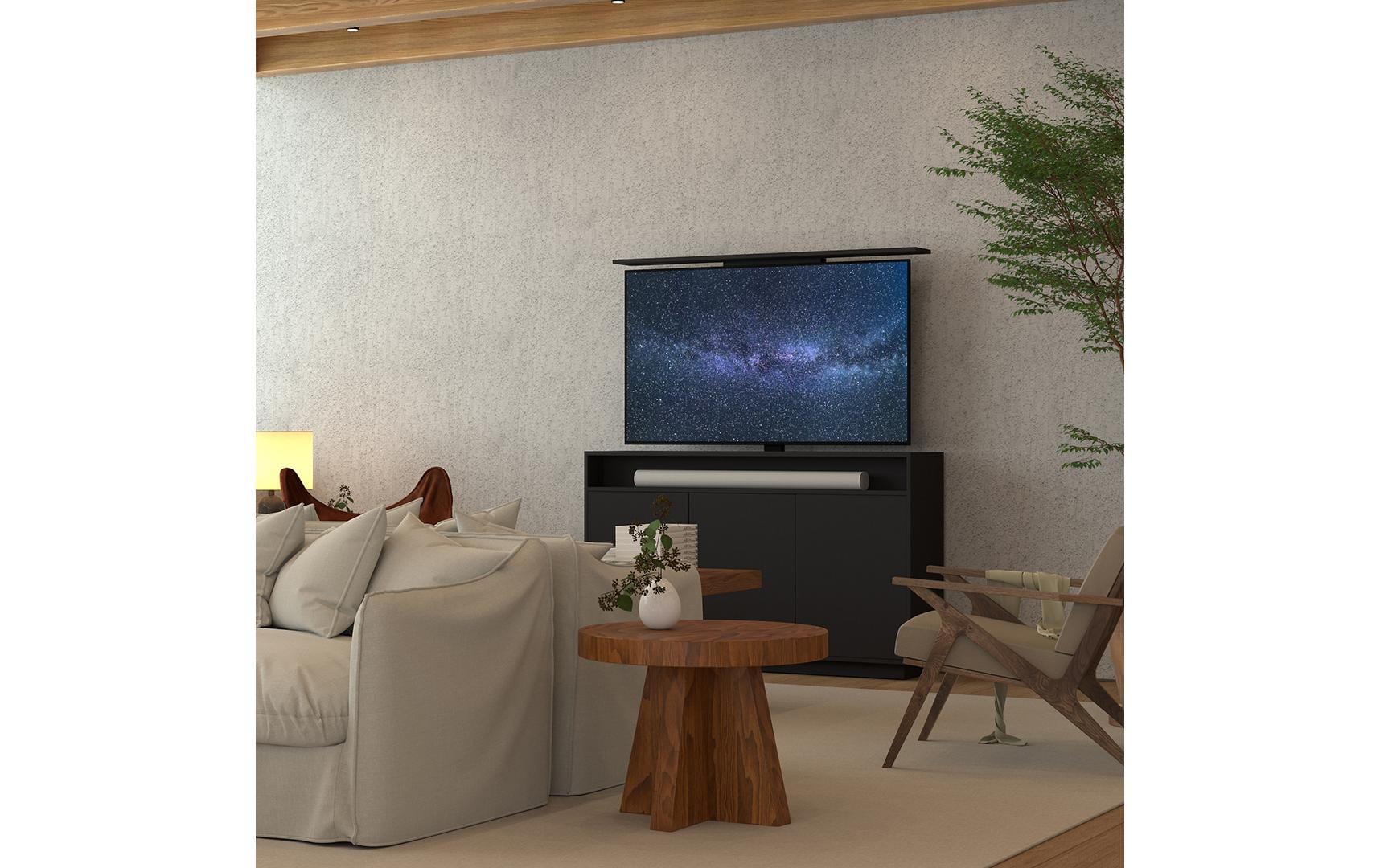 Multibrackets TV-Lift Möbel inkl. TV Liftsystem max. 50 kg