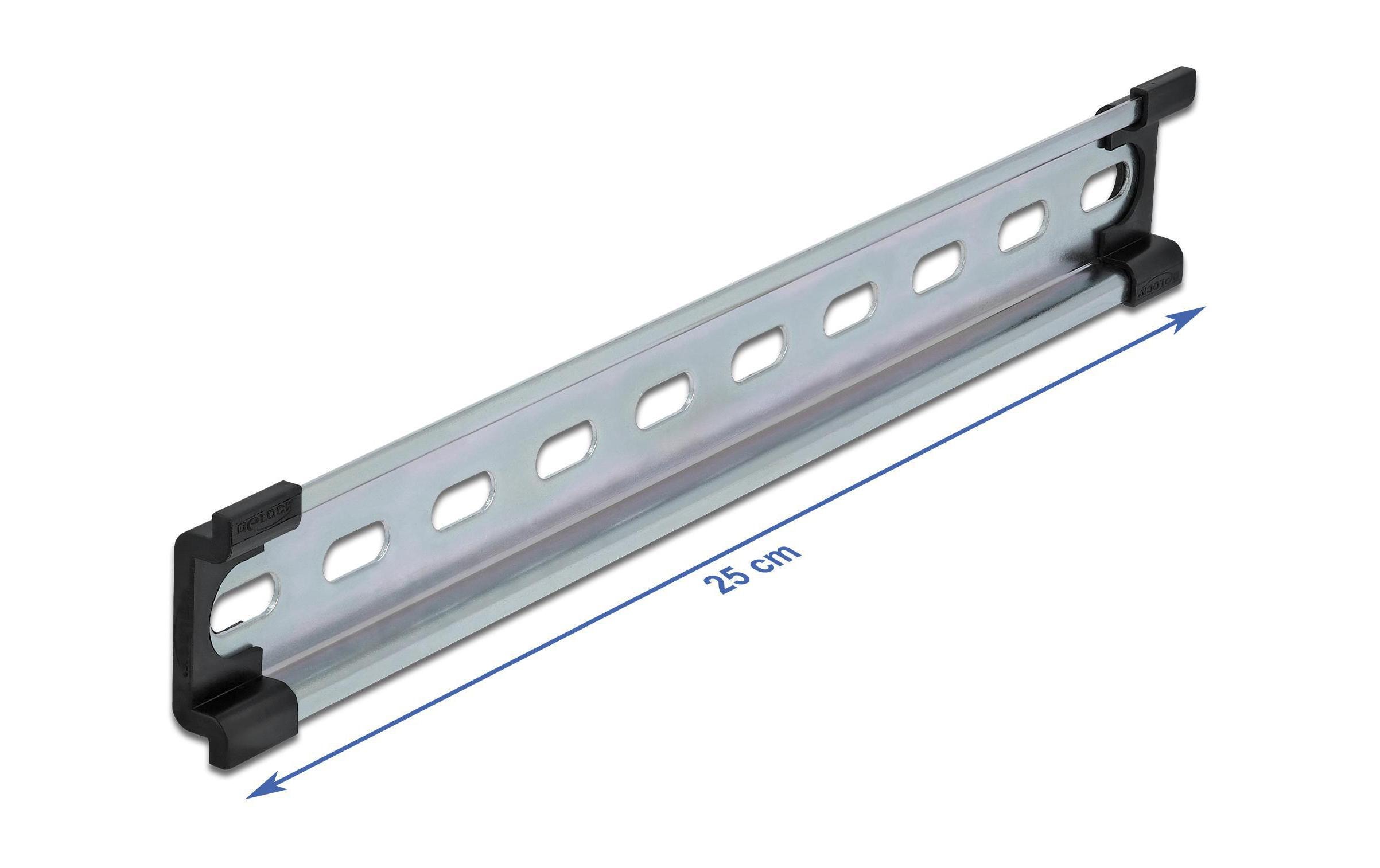 Delock Hutschiene/DIN Rail 35 x 7.5 mm, 25 cm aus Stahl