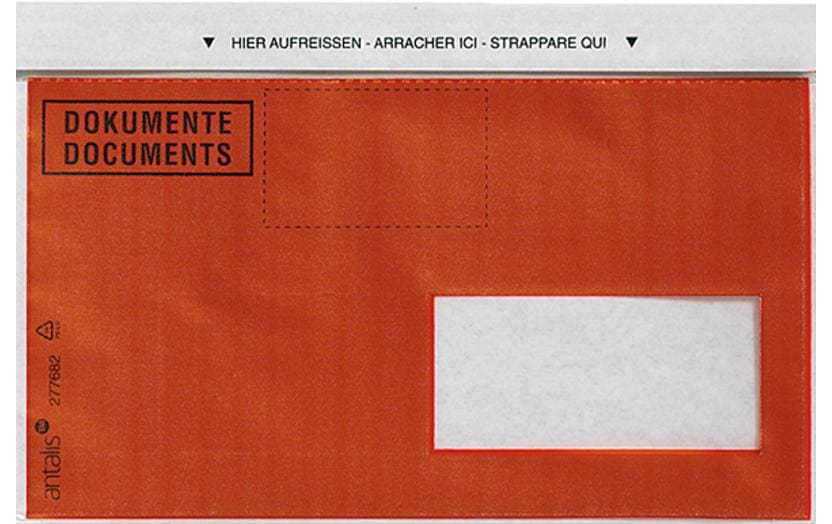 Antalis Dokumententasche C6/5 Druck, Fenster Rechts, 1000 Stück, Rot Antalis Dokumententasche C6/5 Druck, Fenster Rechts, 1000 Stück, Rot