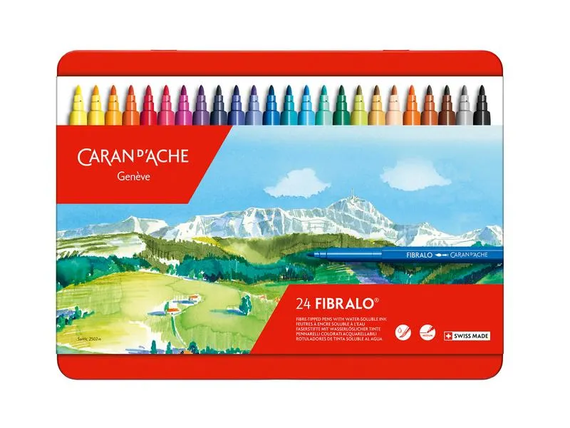 Caran d'Ache Filzstift Fibralo 24 Stück Caran d'Ache Filzstift Fibralo 24 Stück