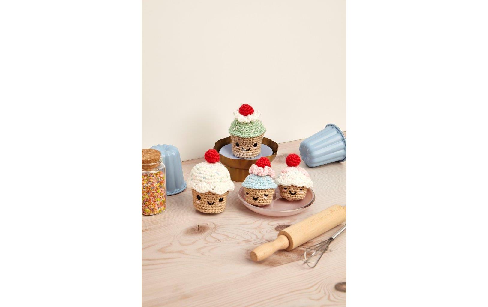 DMC Häkelset Amigurumi Very Cherry Cupcakes