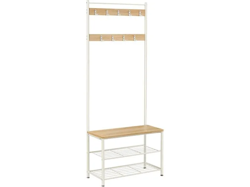 VASAGLE Garderobe 32.5 cm x 175 cm, Weiss VASAGLE Garderobe 32.5 cm x 175 cm, Weiss