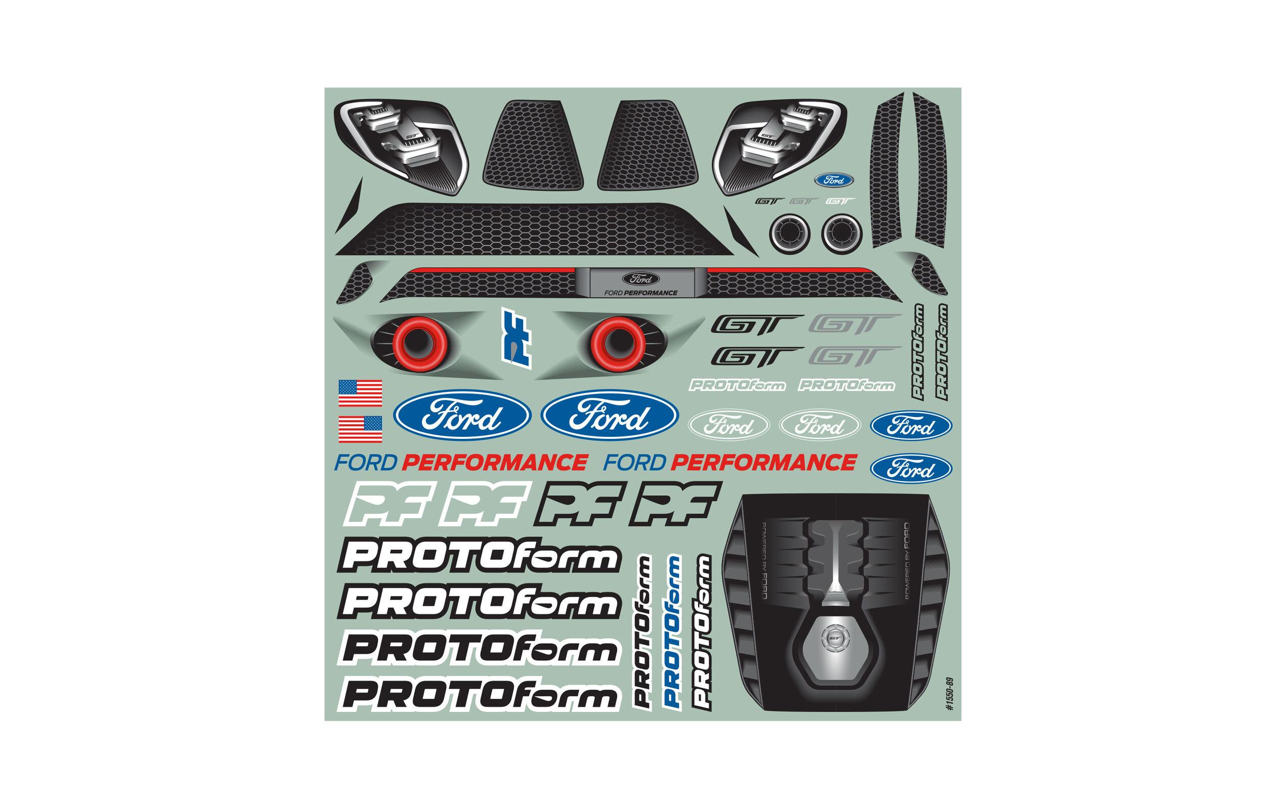 Proline Karosserie Ford GT, LW unlackiert, 1:10