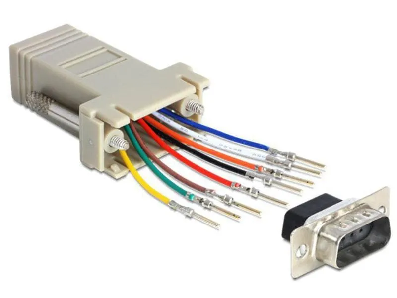 Delock Adapter RJ-45 - RS-232 DB9 (f-m) 0 m Delock Adapter RJ-45 - RS-232 DB9 (f-m) 0 m