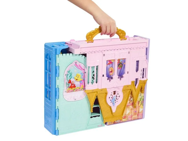 Disney Princess Rapunzel-Puppe und Schloss-Spielset Faltbar