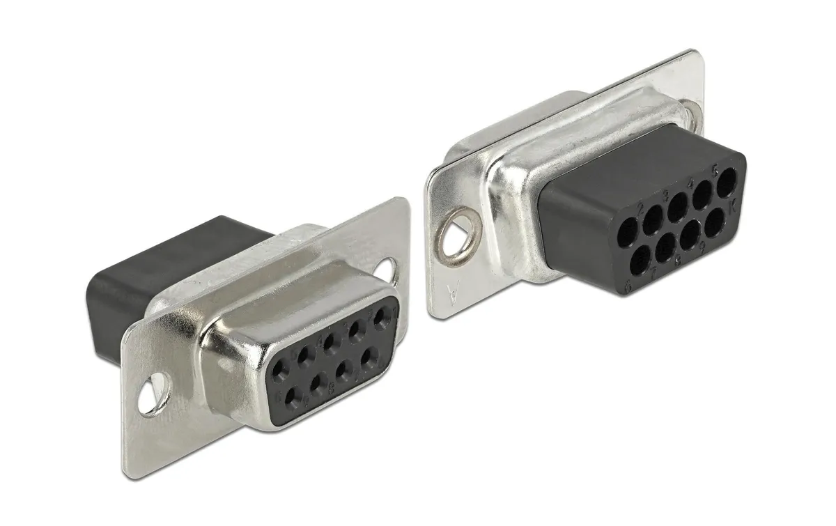 Delock Adapter RJ-45 - RS-232 DB9 (f-f) grau