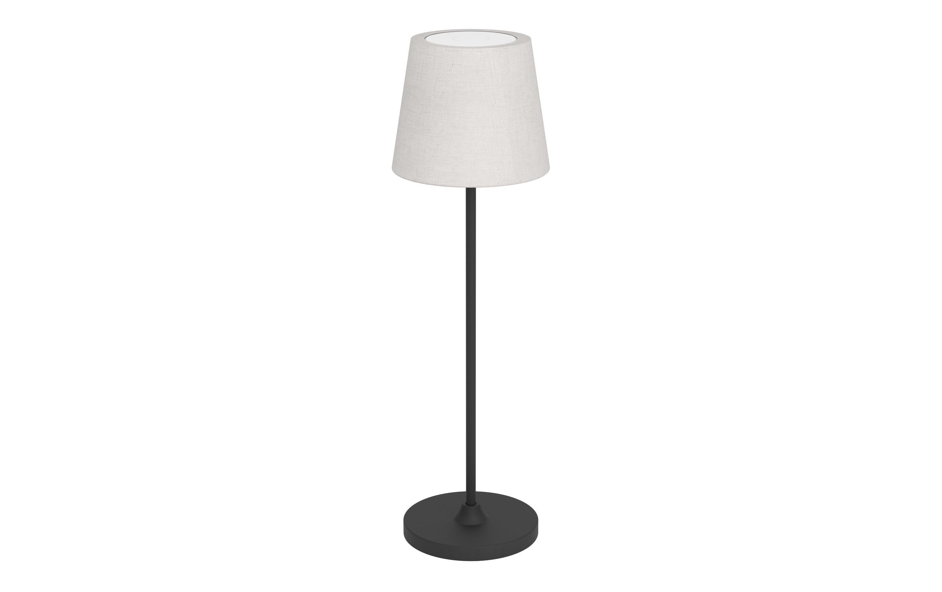EGLO Leuchten Tischleuchte Leonero Akku H:340 LED-CCT Touch Weiss