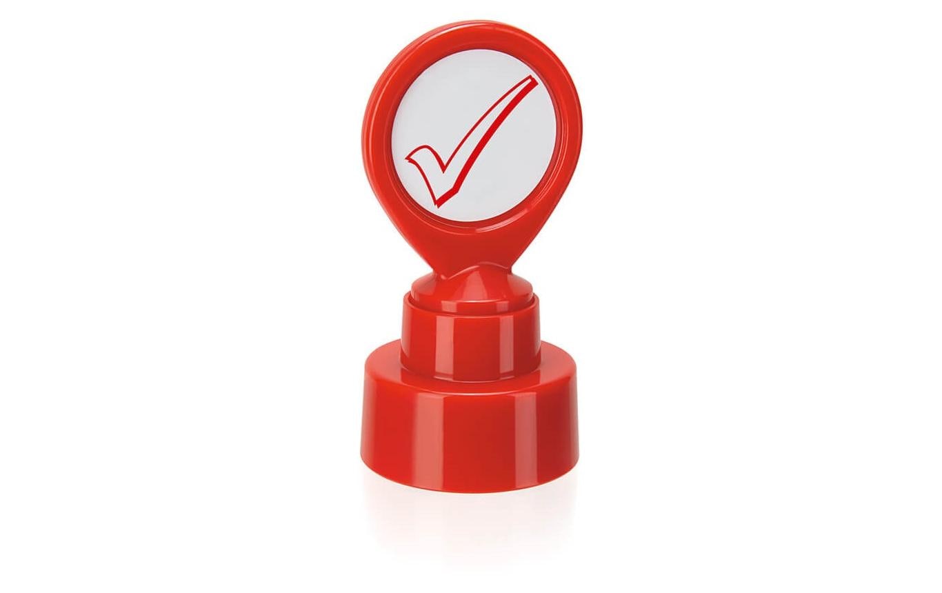 Colop Stempel Motivation Häkchen Symbol, Rot Colop Stempel Motivation Häkchen Symbol, Rot