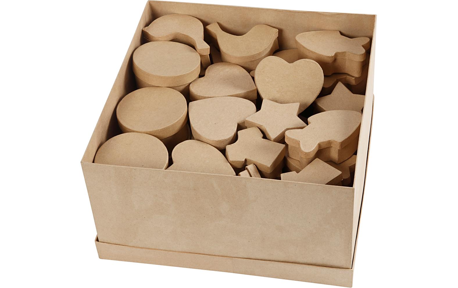 Creativ Company Papp-Schachtel 63 Stück, Braun Creativ Company Papp-Schachtel 63 Stück, Braun
