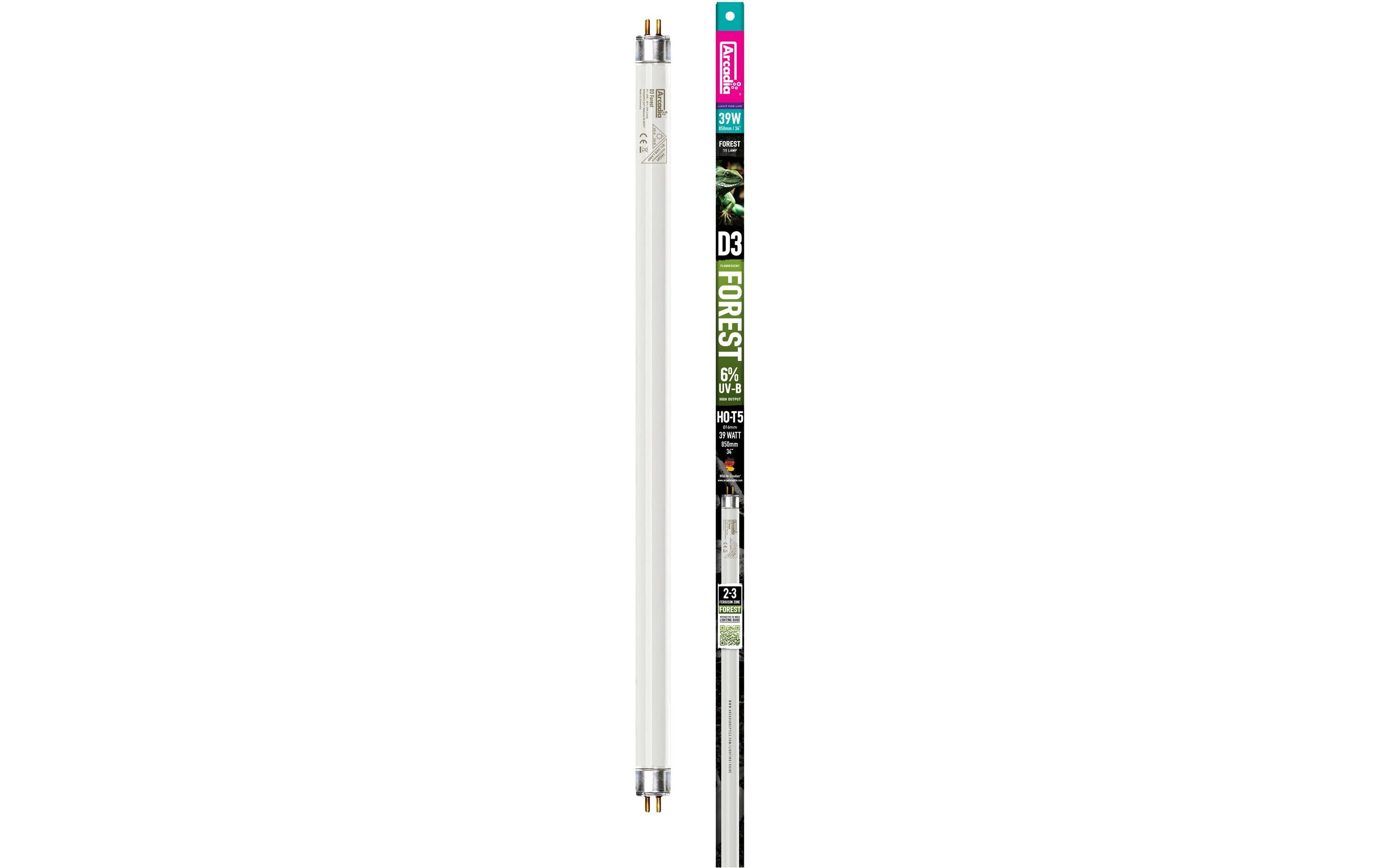 Arcadia Terrarienlampe D3 Reptile T5 6% UVB 86.5 cm, 39 Watt