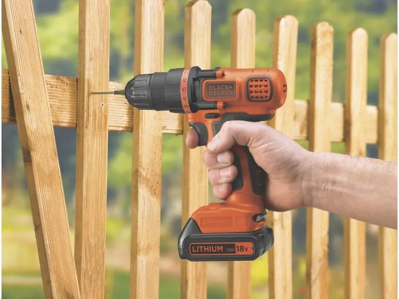 BLACK+DECKER Akku-Bohrschrauber BDCDD18N Solo 18 V