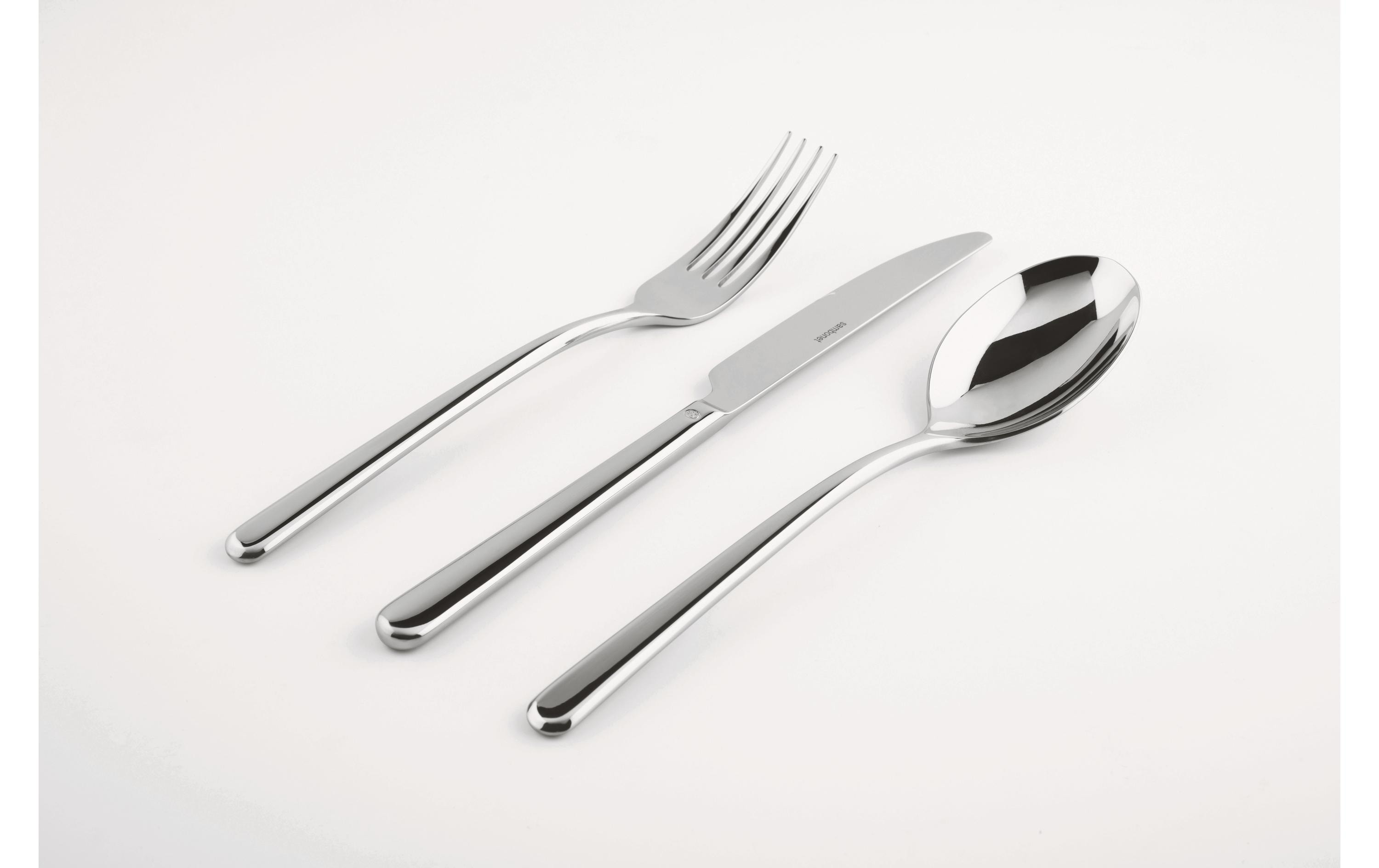 Sambonet Besteck-Set Linear 24-teilig, Silber