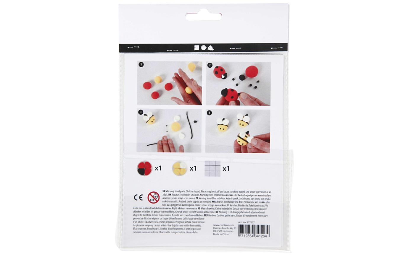 Creativ Company Modellier-Set Tic Tac Toe Modellieren, 1 Set