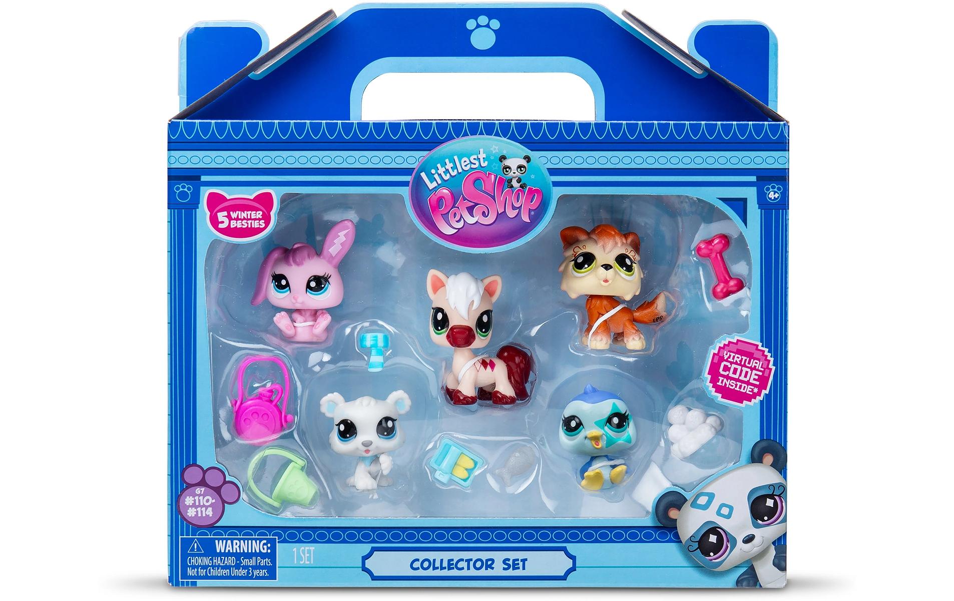 BANDAI Littlest Pet Shop Set 5 Pets Bergwelt & Accessoires BANDAI Littlest Pet Shop Set 5 Pets Bergwelt & Accessoires