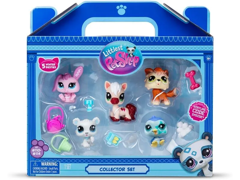 BANDAI Littlest Pet Shop Set 5 Pets Bergwelt & Accessoires