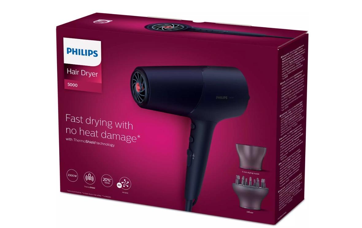 Philips Haartrockner Series 5000 BHD510/28 Blau Philips Haartrockner Series 5000 BHD510/28 Blau
