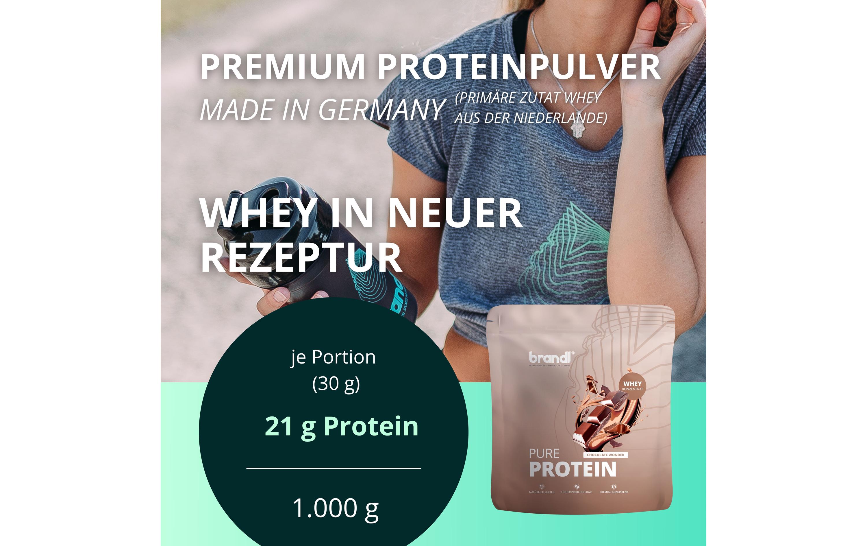 Brandl-Nutrition Pulver Pure Protein Schokolade 1000 g