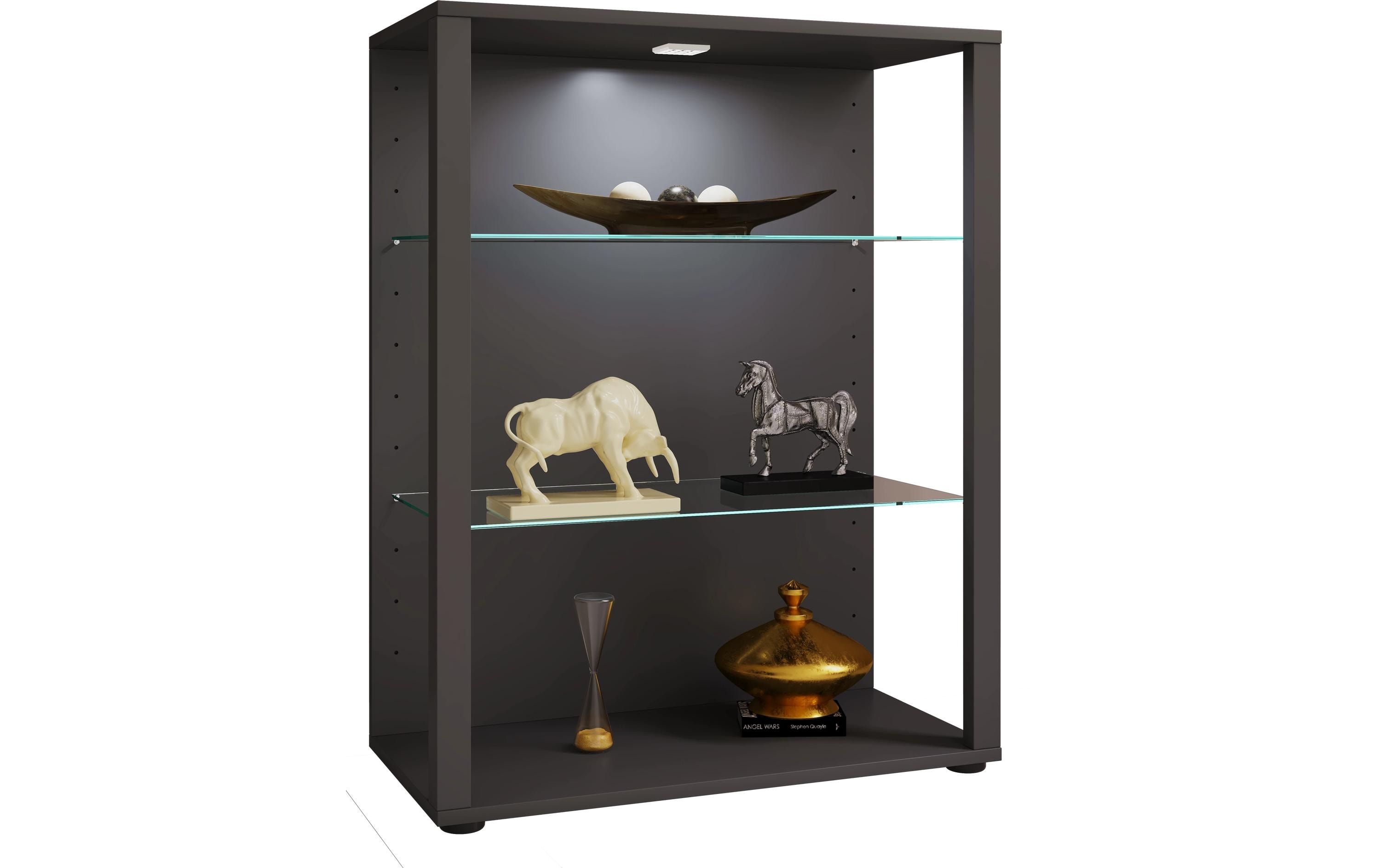 VCM Vitrine Glasol L 70 x 90 cm, Anthrazit