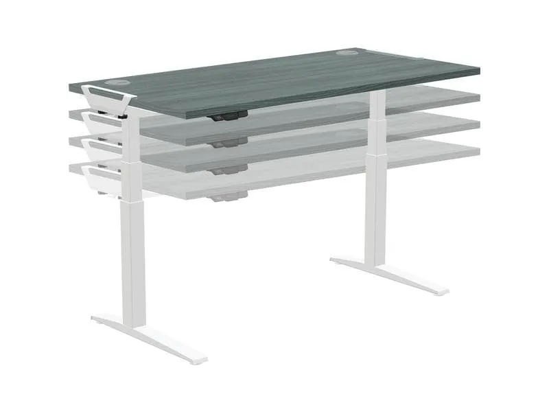 Fellowes Steh- & Sitzgestell Levado ohne Tischplatte, Weiss Fellowes Steh- & Sitzgestell Levado ohne Tischplatte, Weiss