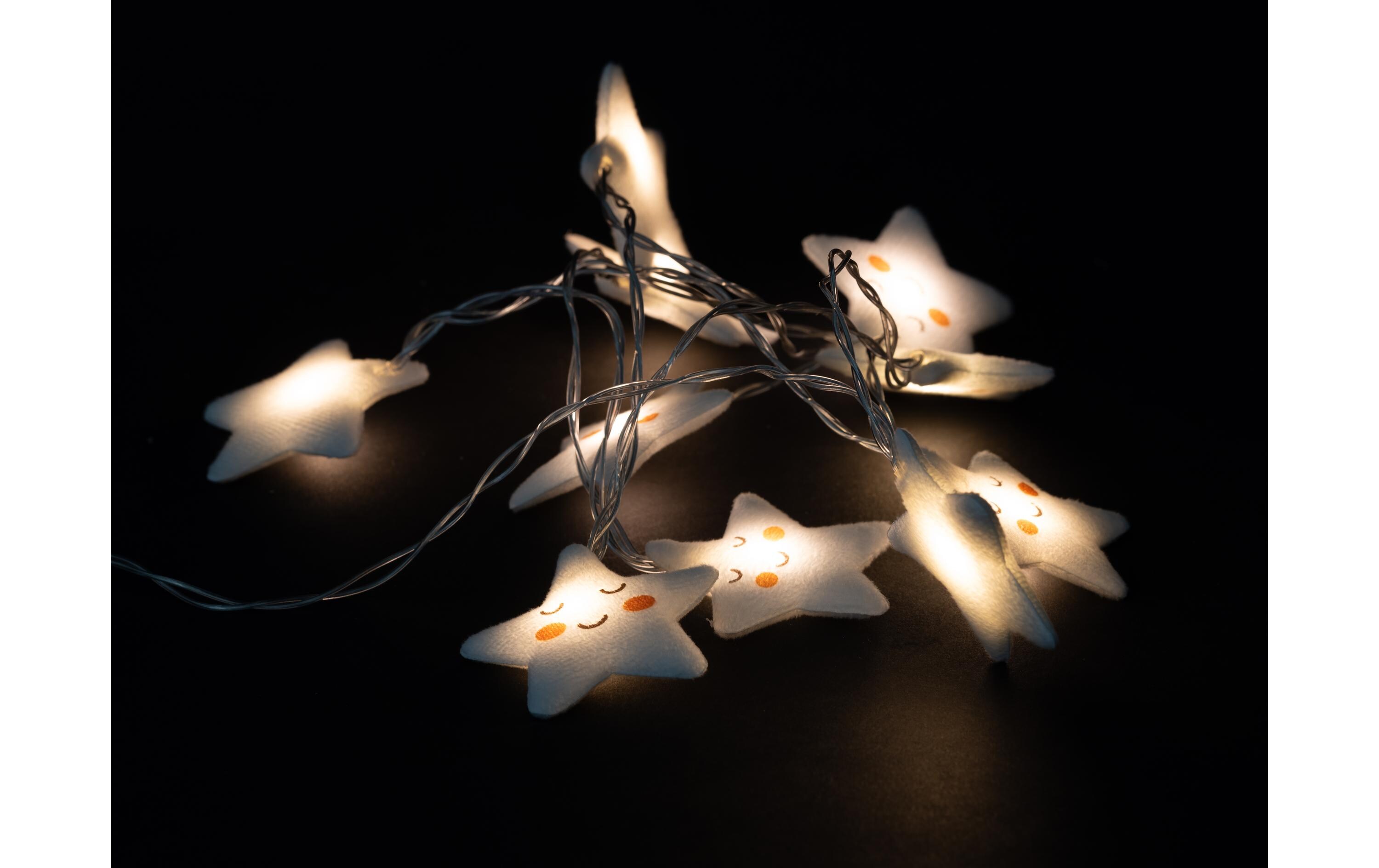 COCON Lichterkette Stoffsterne, 165 cm COCON Lichterkette Stoffsterne, 165 cm