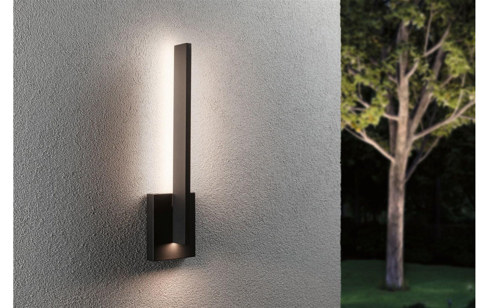 Paulmann Wandleuchte Levka, 3000K, 13.5W, Anthrazit