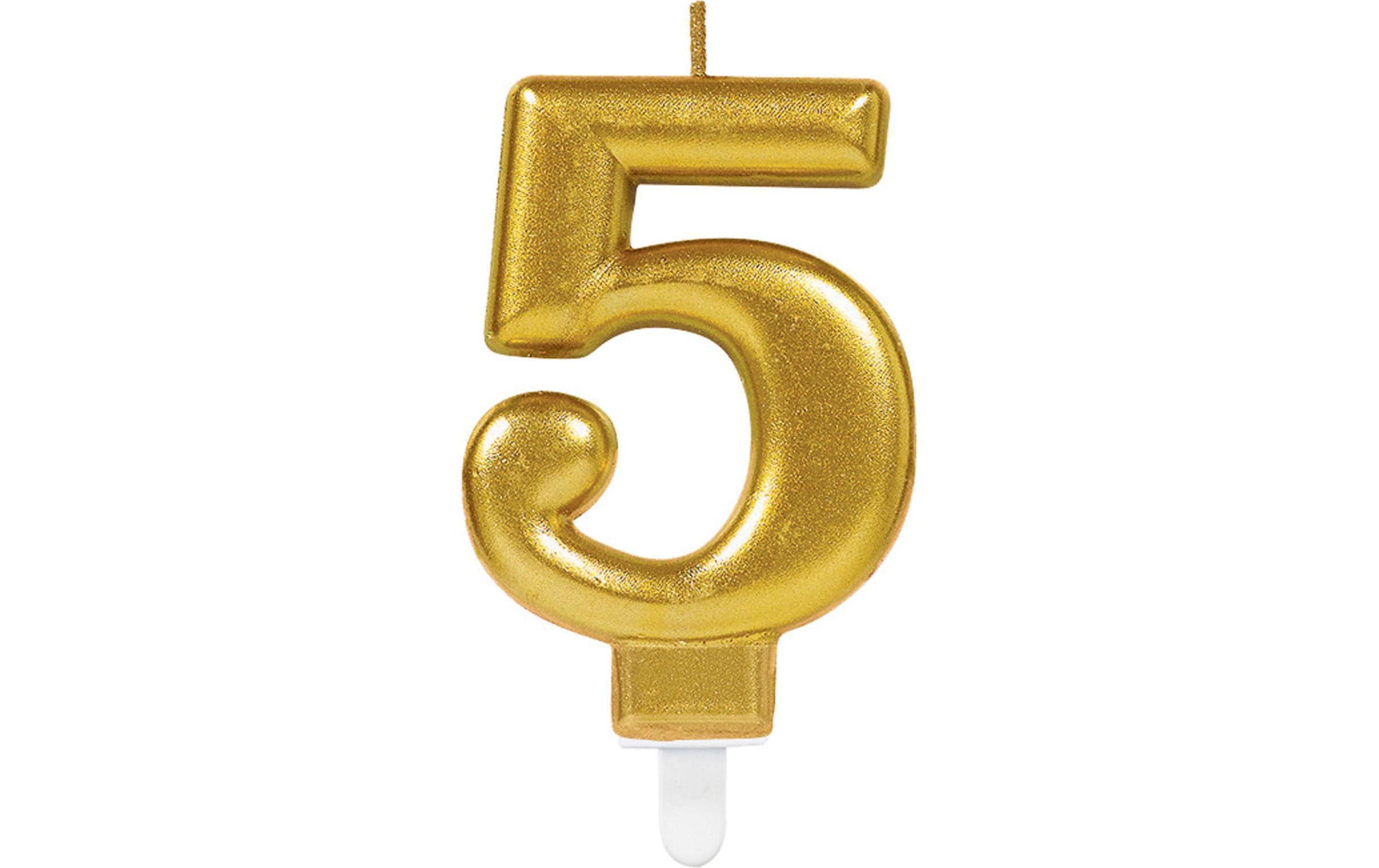 Amscan Zahlenkerze Nummer 5, 1 Stück Amscan Zahlenkerze Nummer 5, 1 Stück