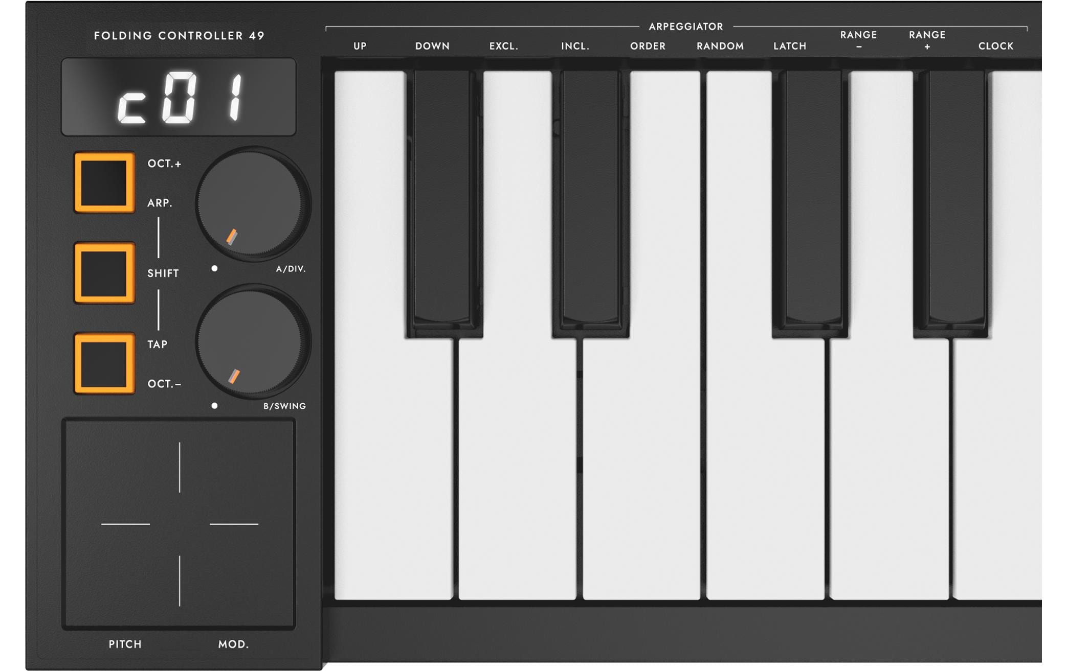 Carry-on by Blackstar Keyboard Controller Folding Controller 49 Schwarz