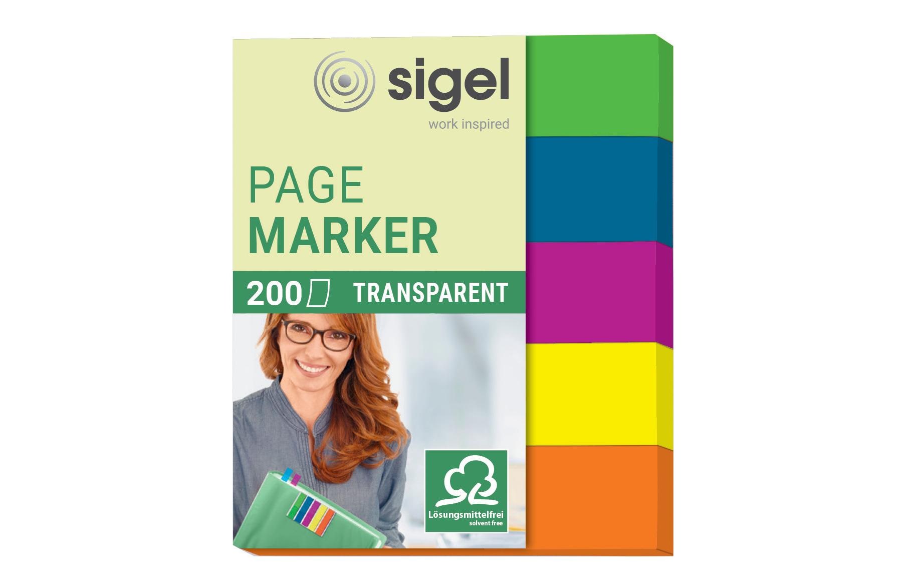 Sigel Page Marker Mini 200 Stück, Mehrfarbig