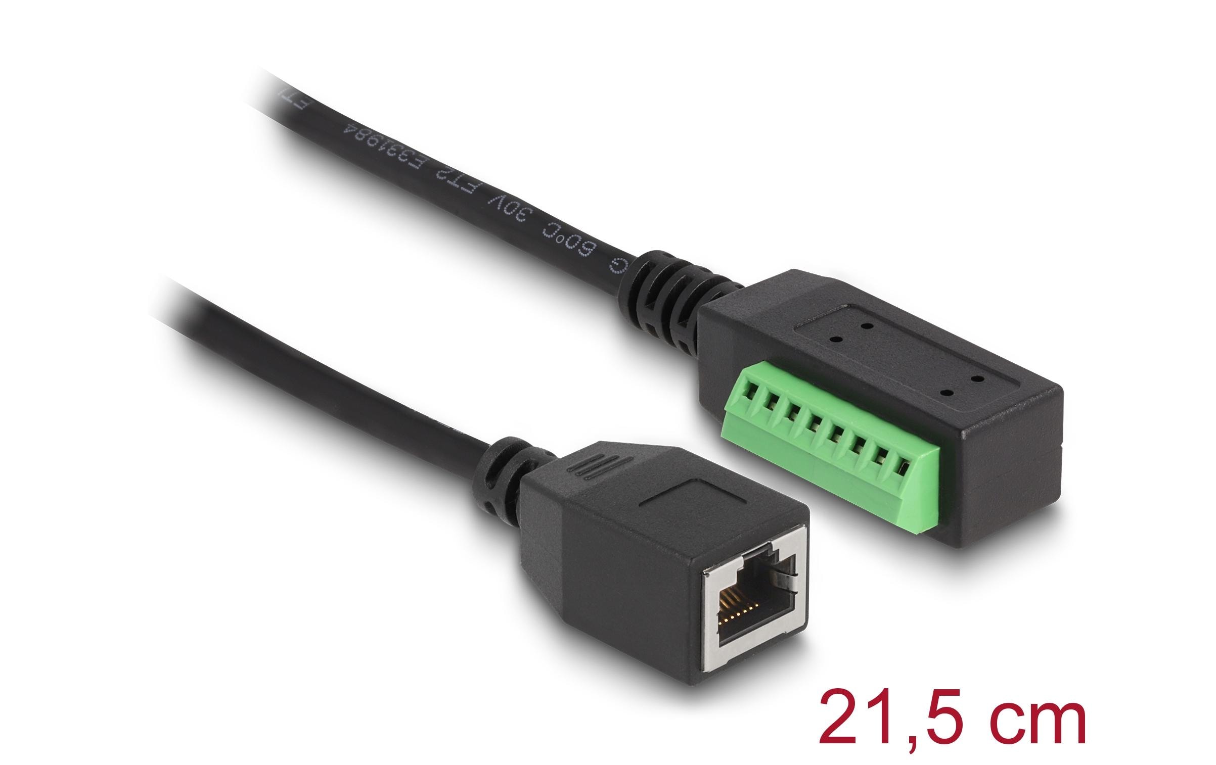 Delock Terminalblock - RJ45 Kabel 1 Stück Delock Terminalblock - RJ45 Kabel 1 Stück