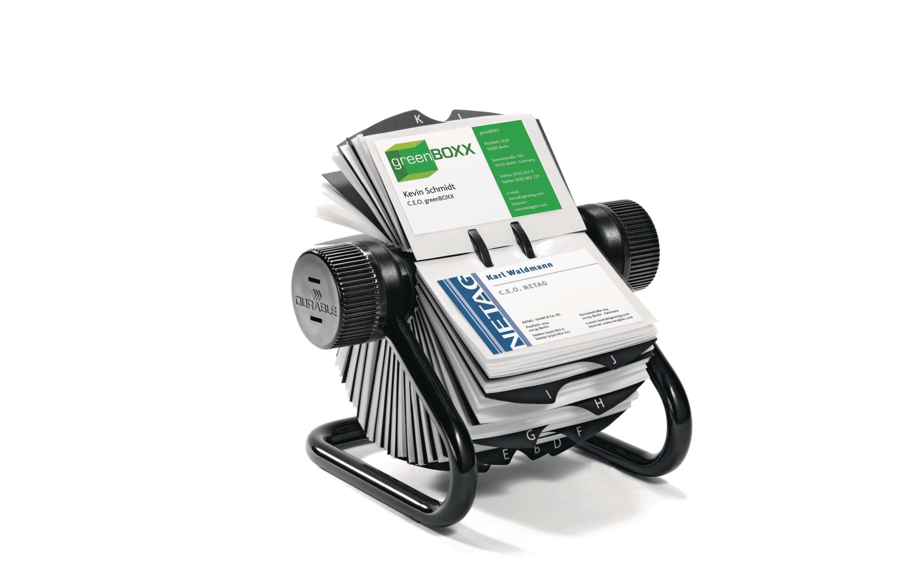 DURABLE Visitenkartenhalter Visifix 200 Stück