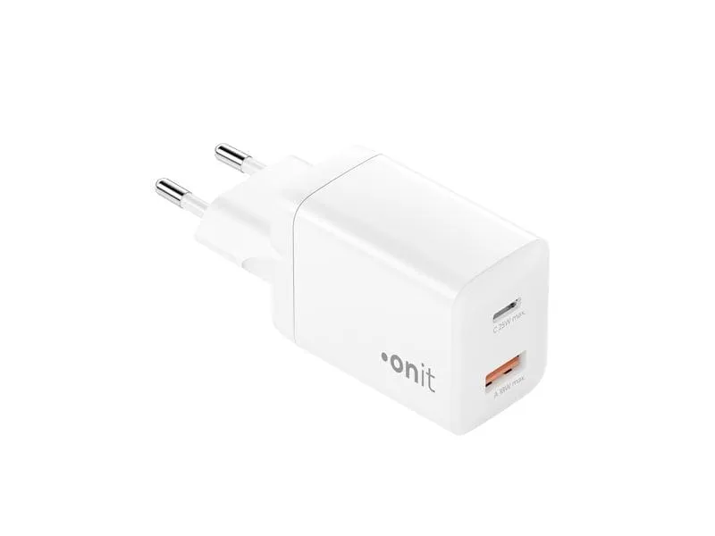 onit USB-Wandladegerät PD25W + QC3.0 Weiss onit USB-Wandladegerät PD25W + QC3.0 Weiss
