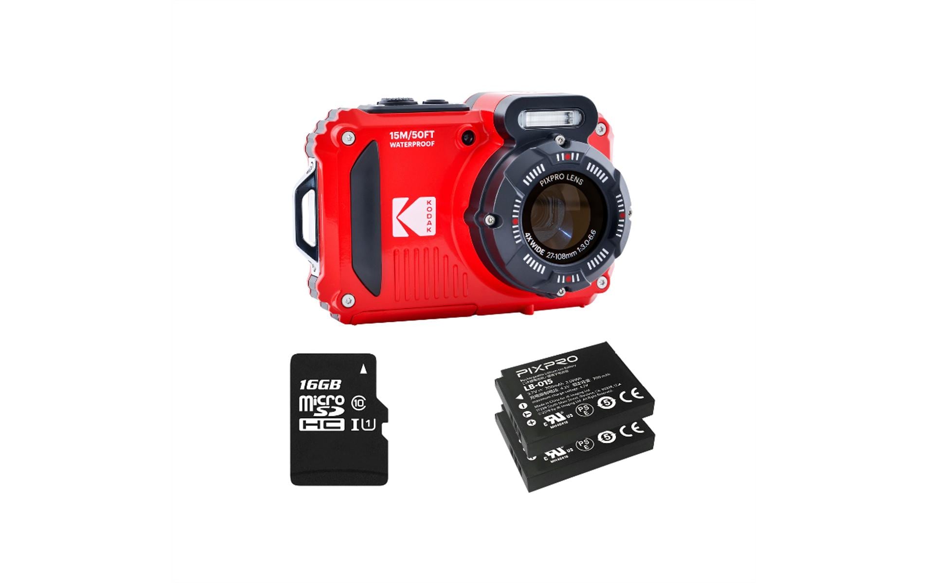 Kodak Unterwasserkamera PixPro WPZ2 Kit Rot Kodak Unterwasserkamera PixPro WPZ2 Kit Rot