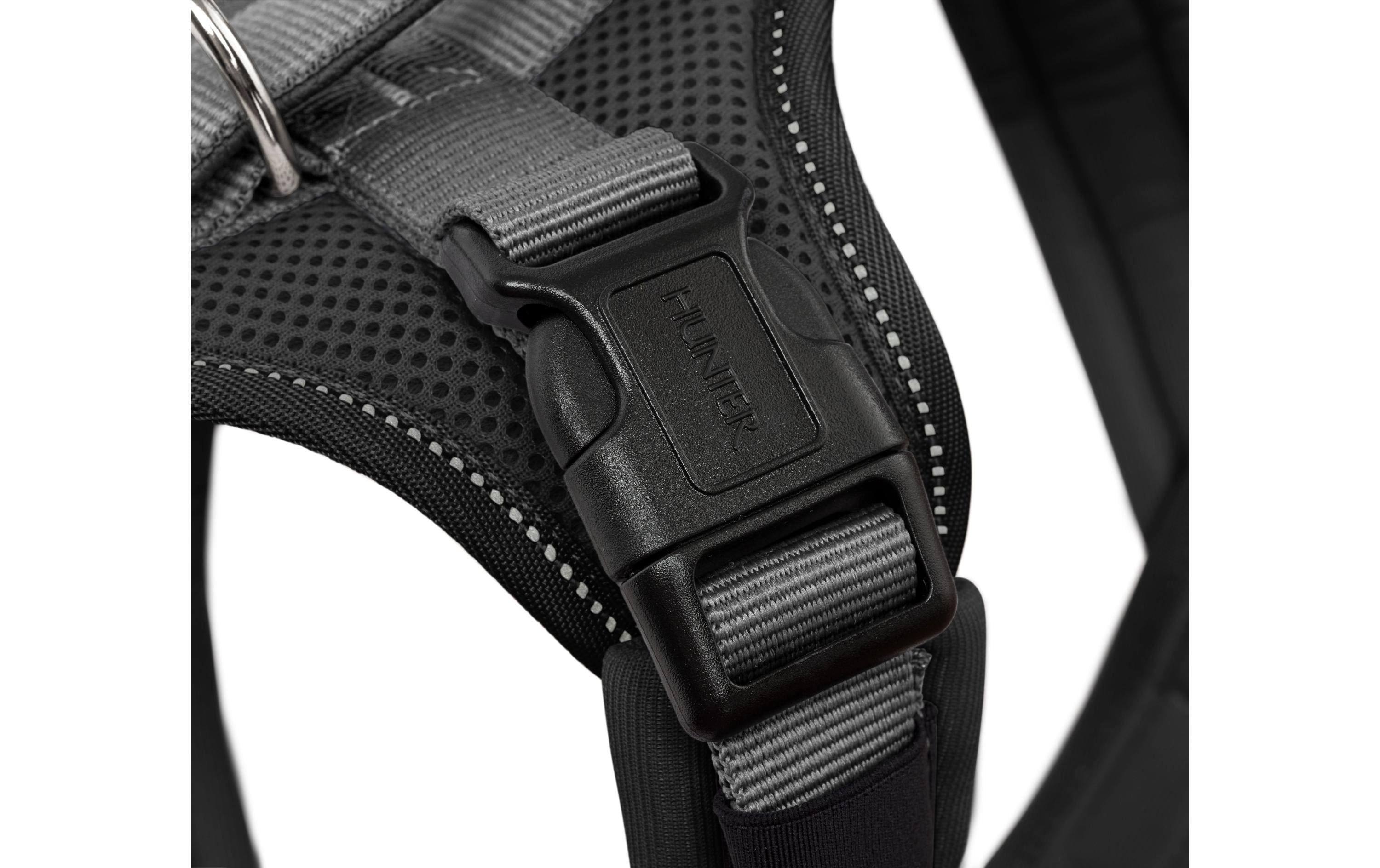 Hunter Geschirr Maldon UP M-L schwarz/grau