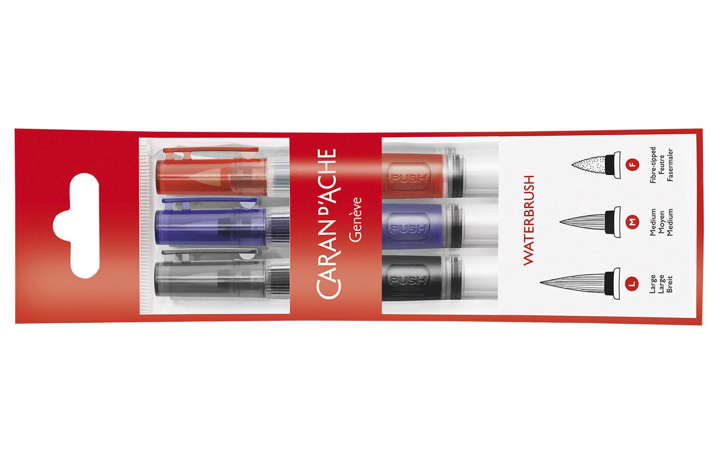 Caran d'Ache Wassertankpinsel Aquarell 3 Stück Caran d'Ache Wassertankpinsel Aquarell 3 Stück