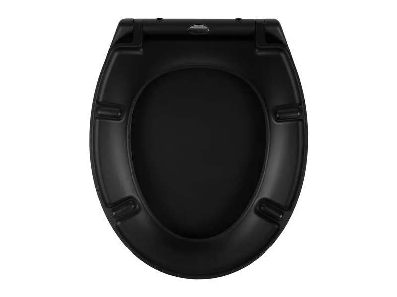 COCON Toilettensitz Duroplast mit Absenkautomatik Schwarz matt