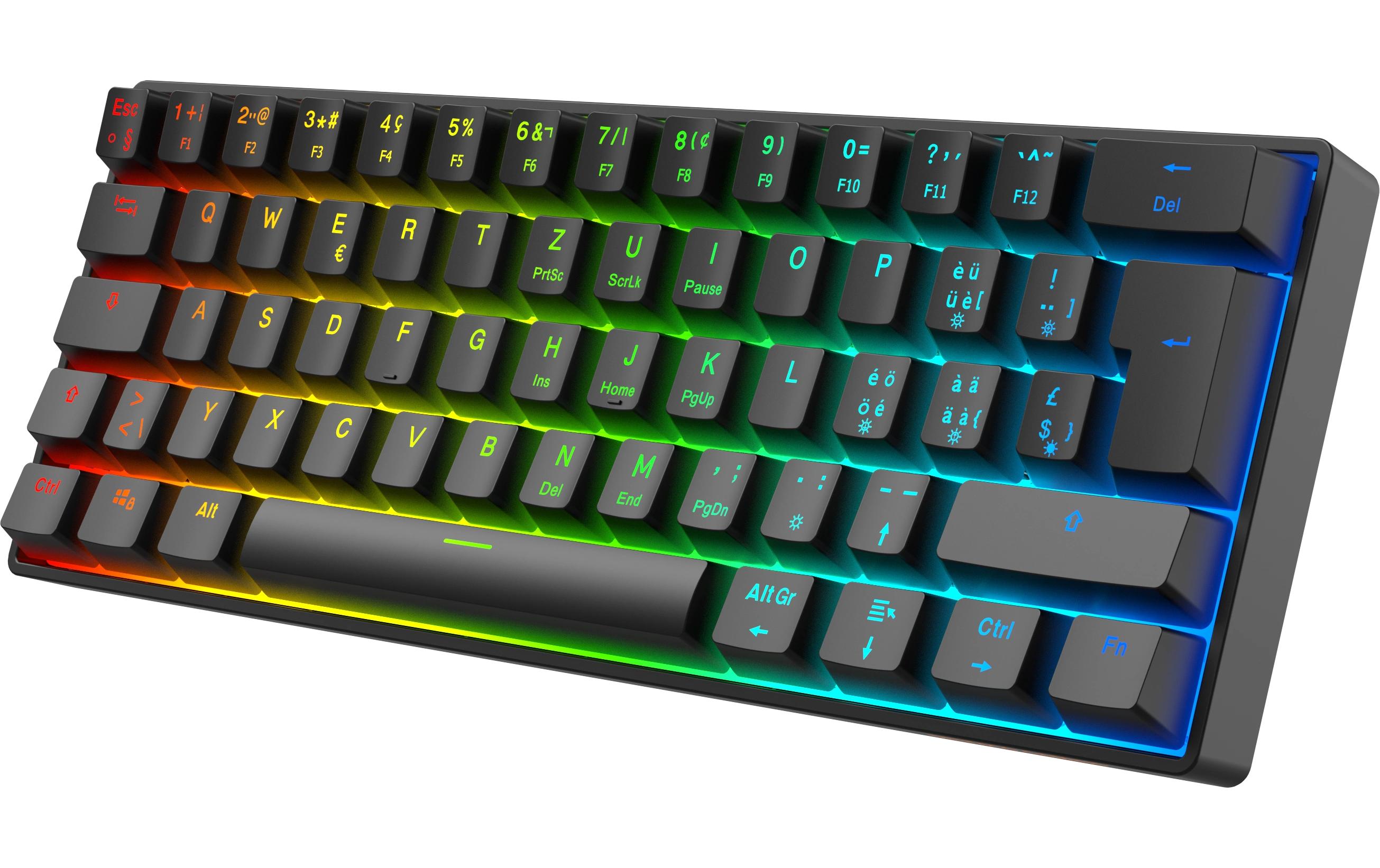 DELTACO Gaming-Tastatur GAM-175-C Hot-Swap Schwarz