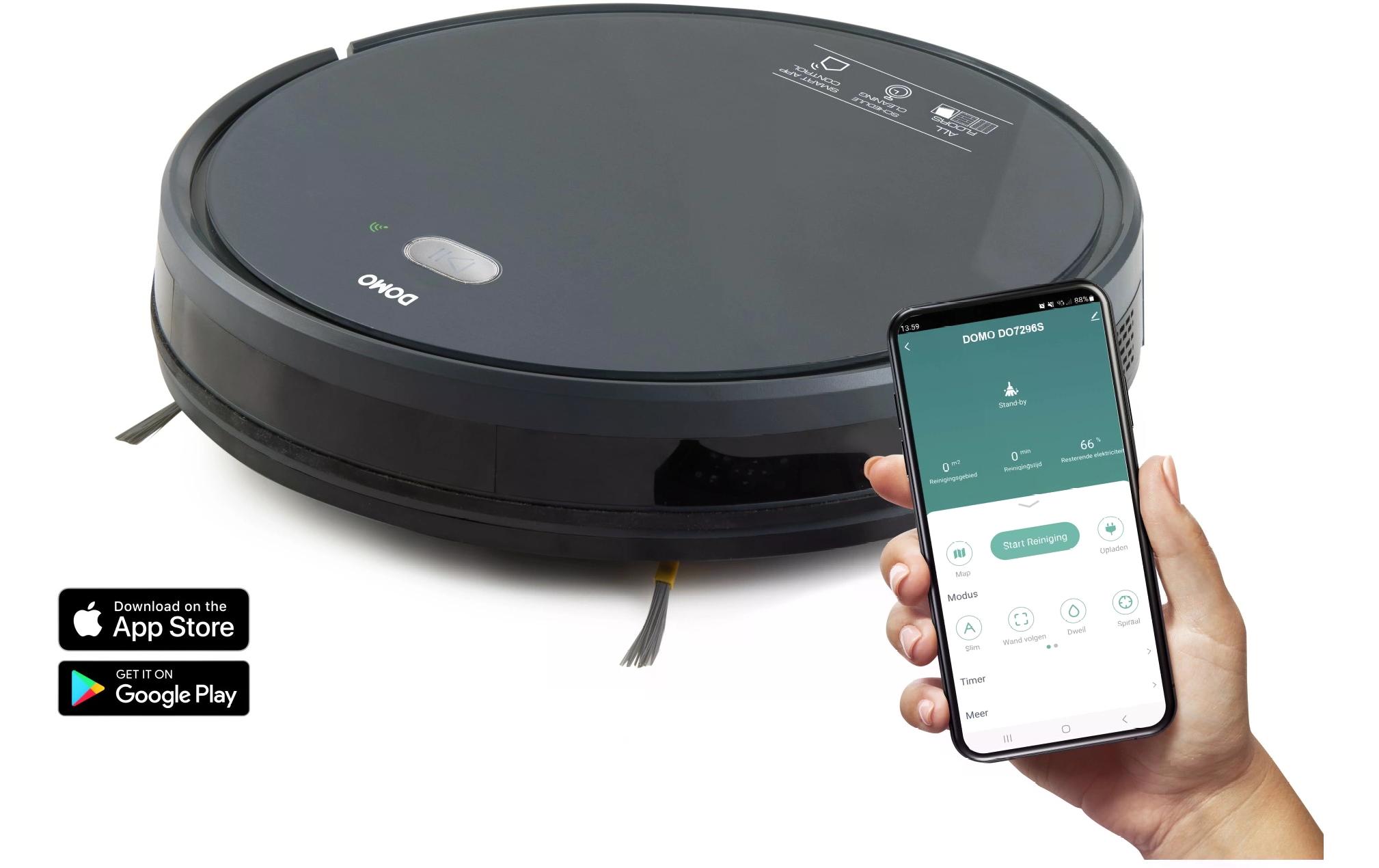 Domo Saug- und Wischroboter DO7296S Schwarz Domo Saug- und Wischroboter DO7296S Schwarz