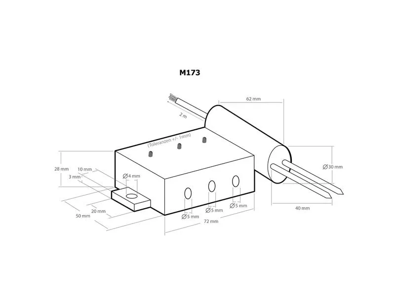 Kemo Bodenfeuchtigkeitssensor 12 V/DC Kemo Bodenfeuchtigkeitssensor 12 V/DC