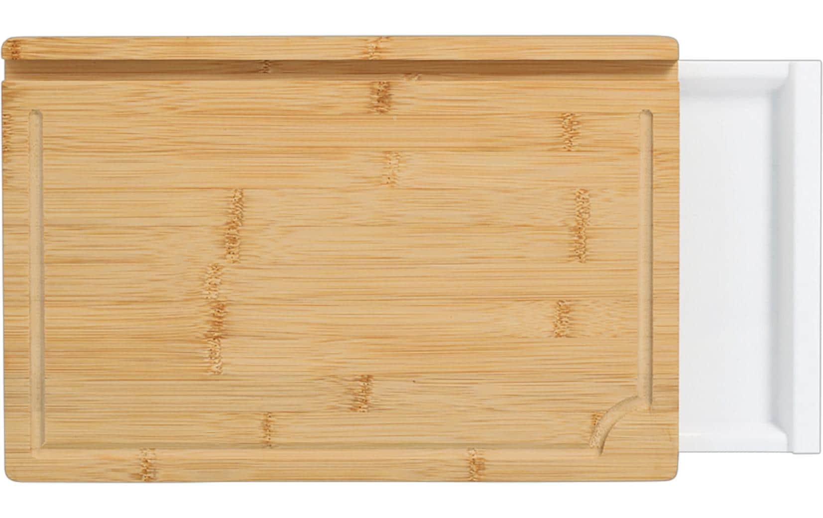 Zeller Present Schneidebrett-Set 40 x 26.5 x 5.2 cm, Bambus / Kunststoff