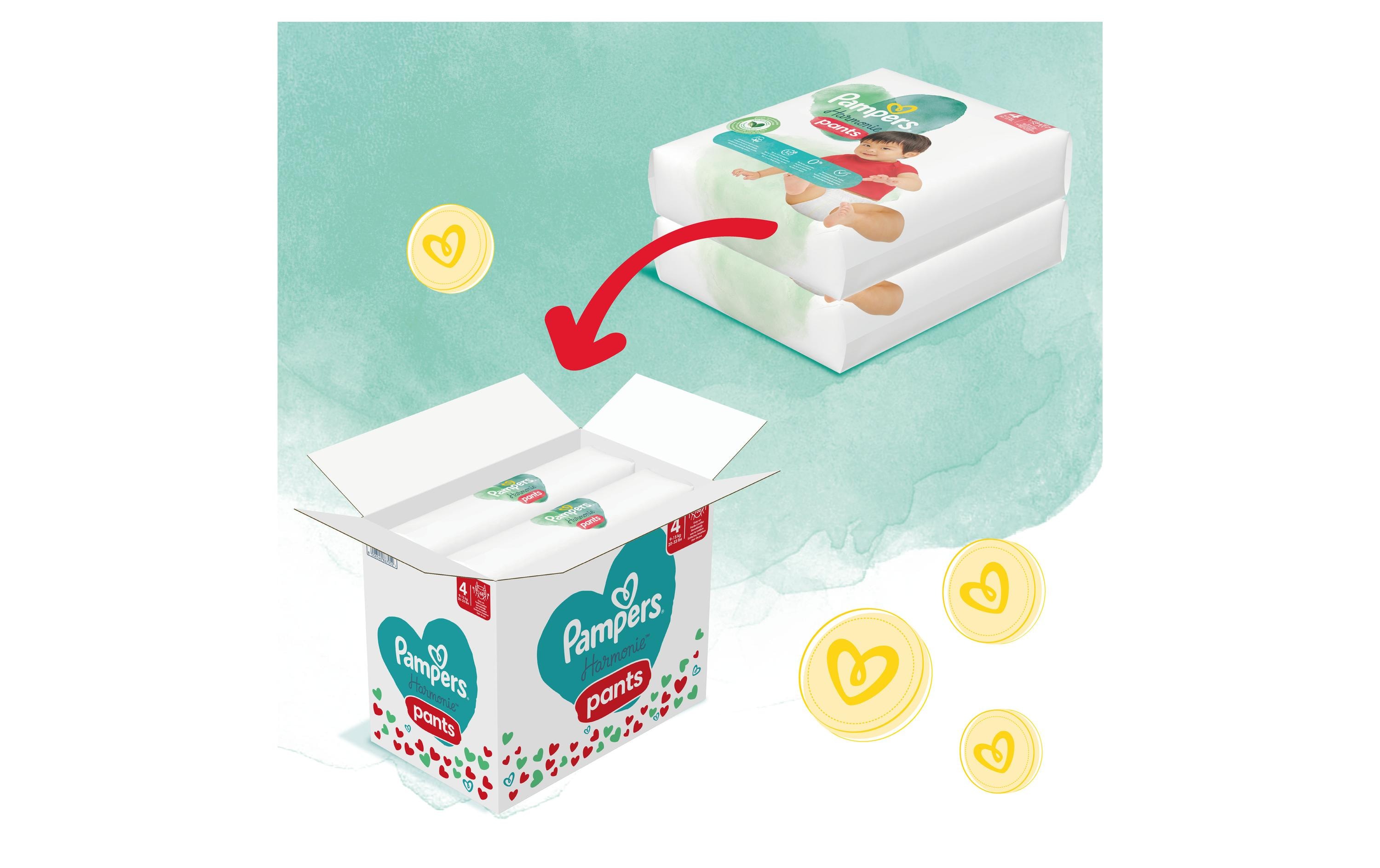 Pampers Windeln Harmonie Pants Maxi Grösse 4