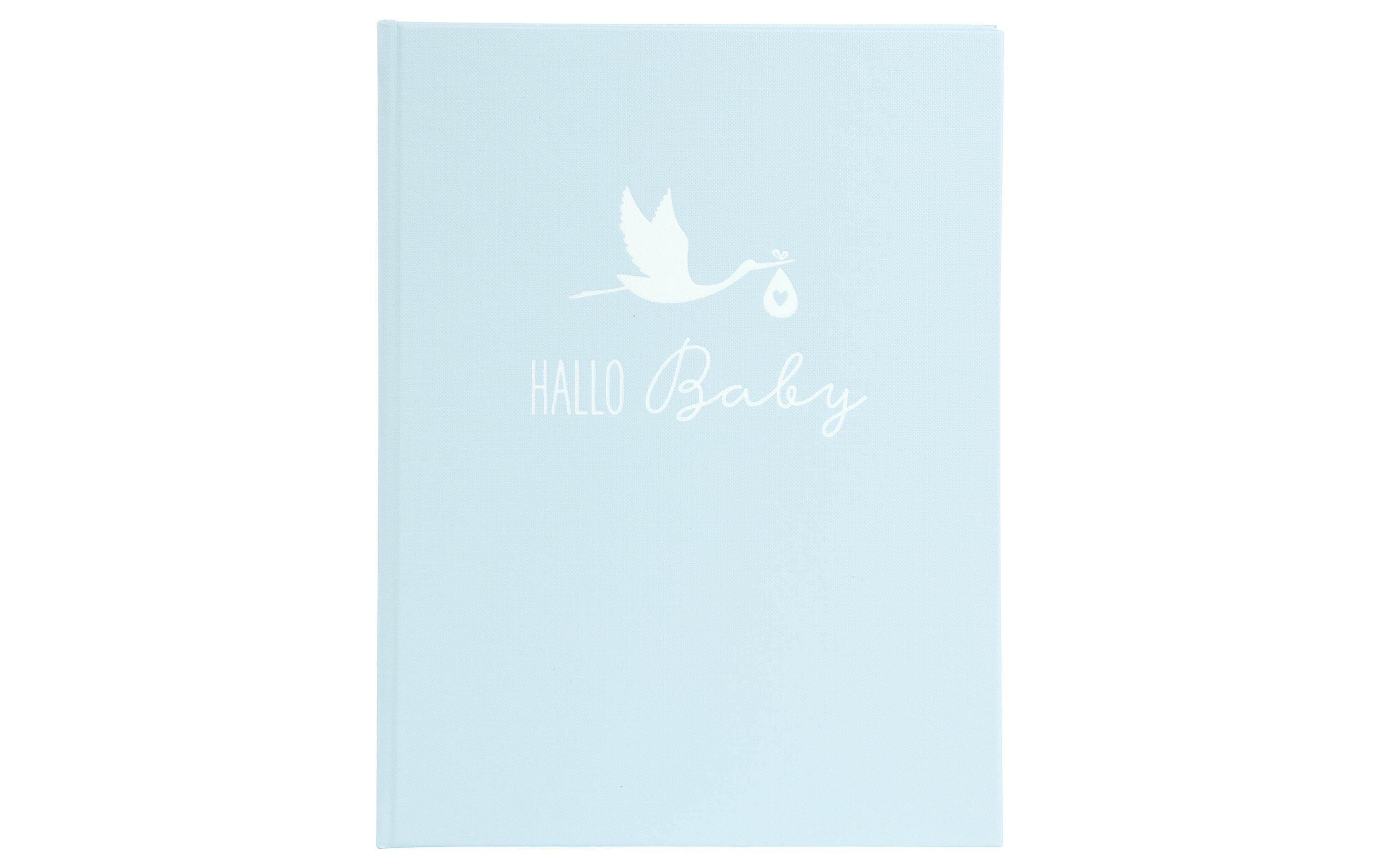 Goldbuch Babytagebuch Storch Hallo Baby Blau