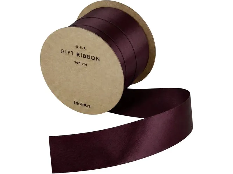 Blomus Geschenkband Juhla 25 mm x 5 m, Plum