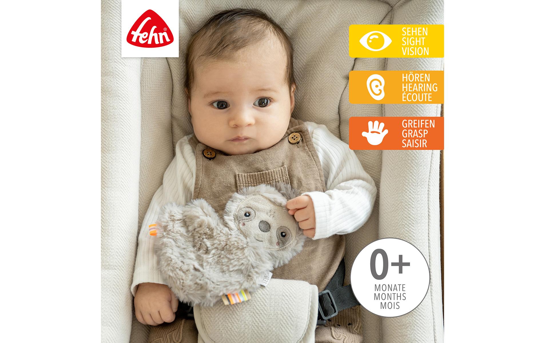 fehn Knister-Faultier Grau/Beige