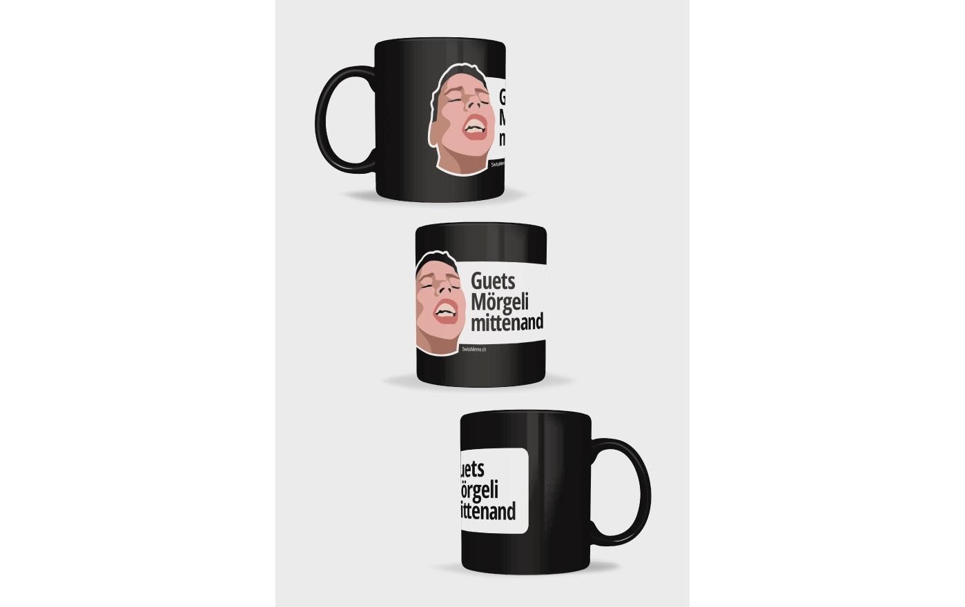 Swissmeme Guets Mörgeli mittenand Keramik Schwarz 350 ml