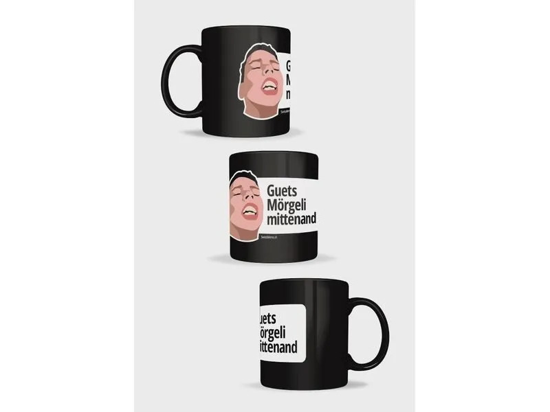 Swissmeme Guets Mörgeli mittenand Keramik Schwarz 350 ml Swissmeme Guets Mörgeli mittenand Keramik Schwarz 350 ml