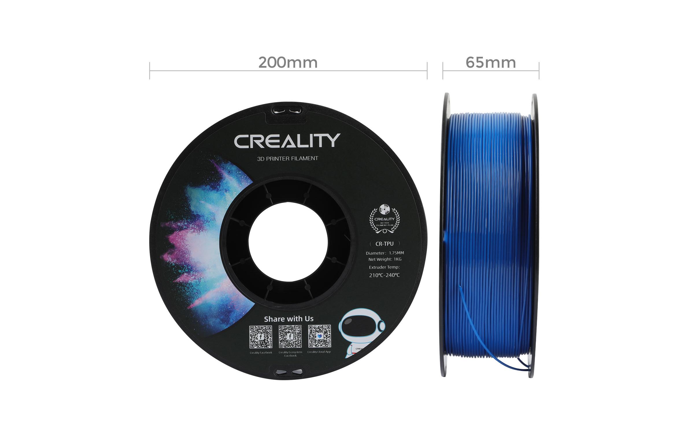 Creality Filament TPU, Blau, 1.75 mm, 1 kg