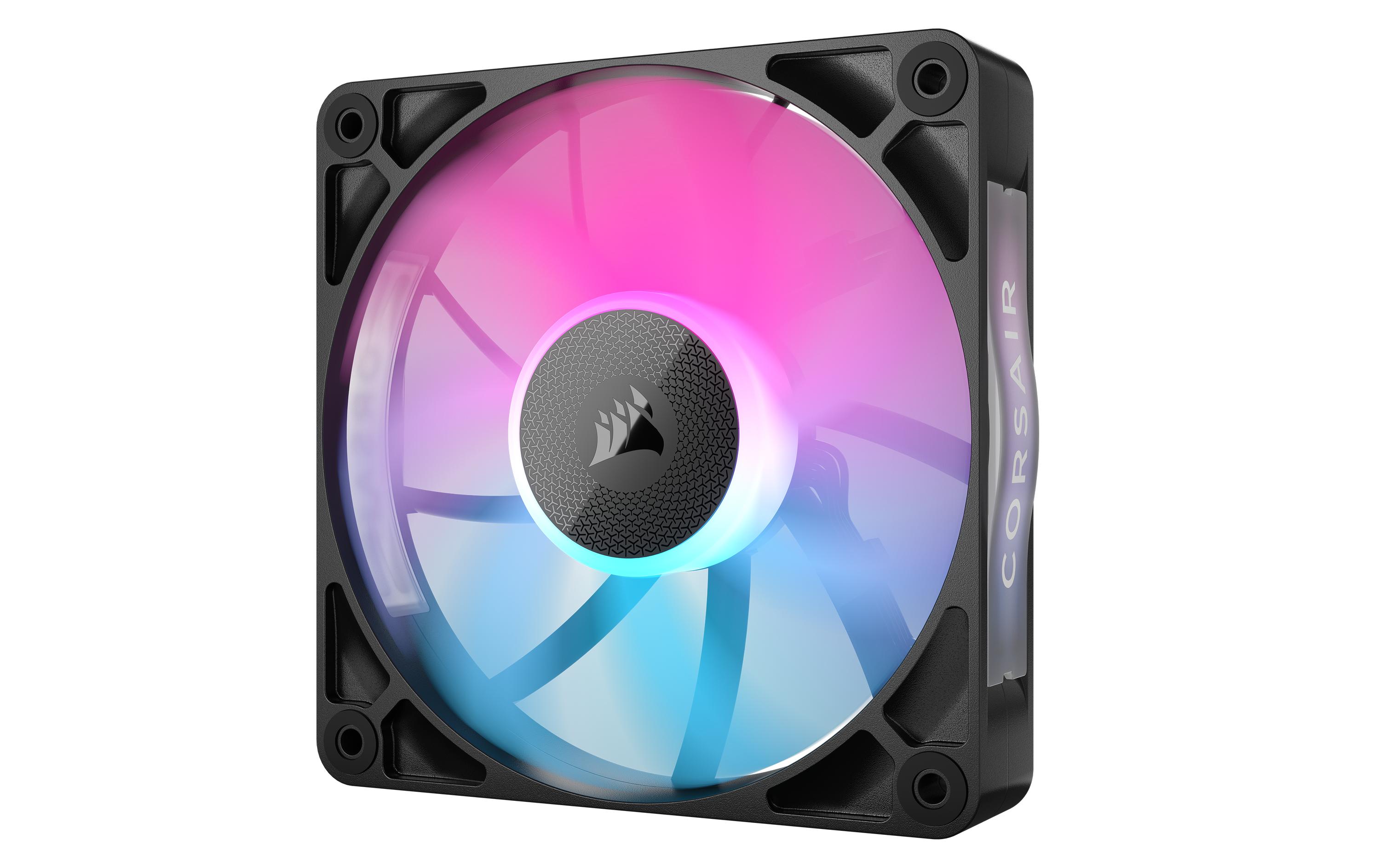 Corsair PC-Lüfter iCUE LINK RX120 RGB Schwarz, 3er Starter-Kit